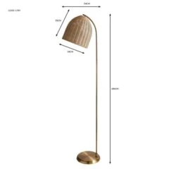 Churchgate Cotes Rattan Floor Lamp -ELEND SHOP 30755696 alt07