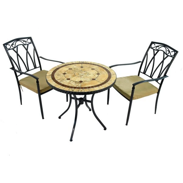 Riverside 76cm Bistro Table Set With 2 Austin Chairs 2 Riverside 76cm Bistro Table Set With 2 Austin Chairs - Image 2
