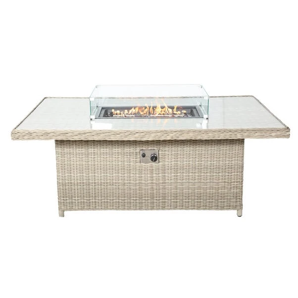 Wentworth 7 Piece Deluxe Modular Corner Lounge Set With Rectangular Firepit 4 Wentworth 7 Piece Deluxe Modular Corner Lounge Set With Rectangular Firepit - Image 4