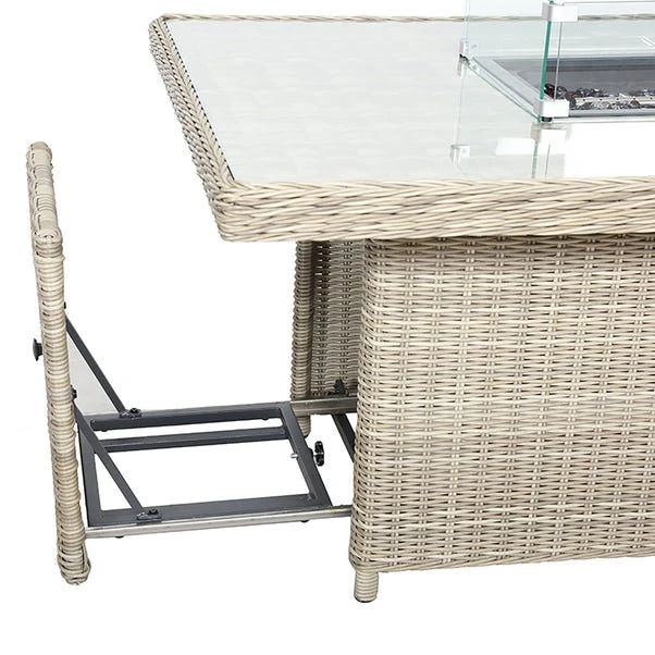 Wentworth 7 Piece Deluxe Modular Corner Lounge Set With Rectangular Firepit 10 Wentworth 7 Piece Deluxe Modular Corner Lounge Set With Rectangular Firepit - Image 10