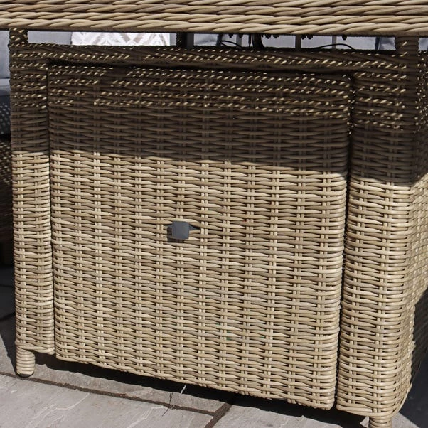 Wentworth 7 Piece Deluxe Modular Corner Lounge Set With Square Firepit 4 Wentworth 7 Piece Deluxe Modular Corner Lounge Set With Square Firepit - Image 4