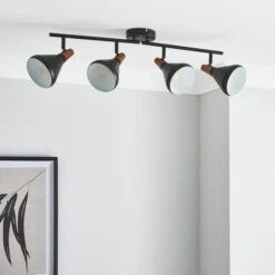 Elements Wolston 4 Light Semi Flush Spotlight Bar 32 Elements Wolston 4 Light Semi Flush Spotlight Bar -ELEND SHOP 30765896 alt01