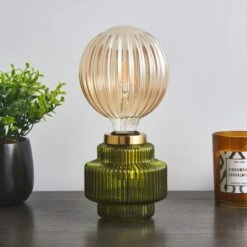 Niamh Ribbed Glass Table Lamp Base -ELEND SHOP 30766246 alt02