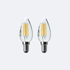 Set Of 2 Status 5W Dimmable Filament SES Candle Bulbs -ELEND SHOP 30767609 alt04