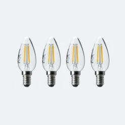 Set Of 4 Status 4W Filament SES Candle Bulbs 7 Set Of 4 Status 4W Filament SES Candle Bulbs -ELEND SHOP 30767634 alt04