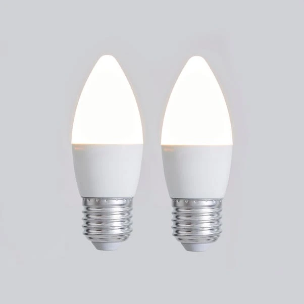 Set Of 2 Status 5.5W Pearl ES Candle Bulbs 1 Set Of 2 Status 5.5W Pearl ES Candle Bulbs