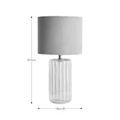 Christine Ribbed Glass Table Lamp -ELEND SHOP 30770025 alt05