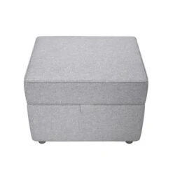 Baxter Textured Weave Storage Footstool -ELEND SHOP 30770364 alt04
