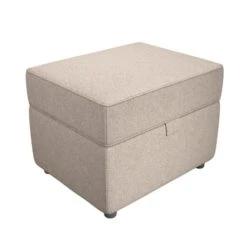 Baxter Textured Weave Storage Footstool -ELEND SHOP 30770365 alt02