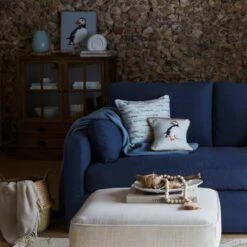 Baxter Textured Weave Storage Footstool -ELEND SHOP 30770365 alt07