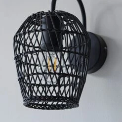 Kirra Bathroom Faux Rattan Wall Light 16 Kirra Bathroom Faux Rattan Wall Light -ELEND SHOP 30789857 alt02