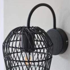 Kirra Bathroom Faux Rattan Wall Light 17 Kirra Bathroom Faux Rattan Wall Light -ELEND SHOP 30789857 alt03