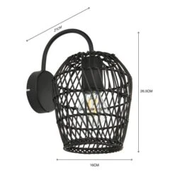 Kirra Bathroom Faux Rattan Wall Light 20 Kirra Bathroom Faux Rattan Wall Light -ELEND SHOP 30789857 alt06