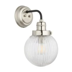 Broden Ribbed Chrome Wall Light -ELEND SHOP 30789885 alt05