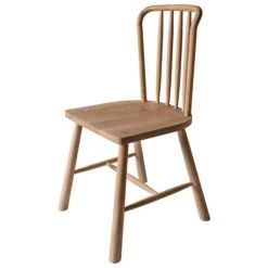 Denton Set Of 2 Dining Chairs, Oak -ELEND SHOP 30791400 alt02