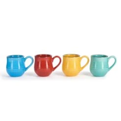 Set Of 4 La Cafetiere Brights Espresso Mugs