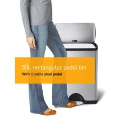 Simplehuman 50 Litre Rectangular Pedal Bin -ELEND SHOP 30791907 alt03