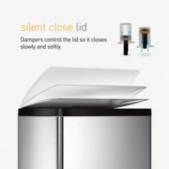 Simplehuman 38 Litre Rectangular Pedal Bin 10 Simplehuman 38 Litre Rectangular Pedal Bin -ELEND SHOP 30791920 alt05