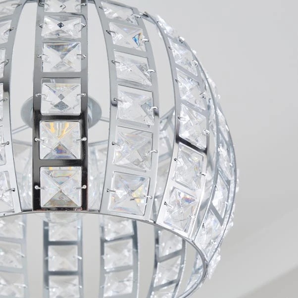 West End Chrome Easy Fit Pendant Shade 3 West End Chrome Easy Fit Pendant Shade - Image 3