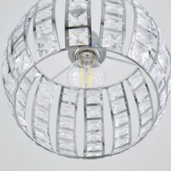 West End Chrome Easy Fit Pendant Shade 8 West End Chrome Easy Fit Pendant Shade -ELEND SHOP 30792360 alt03