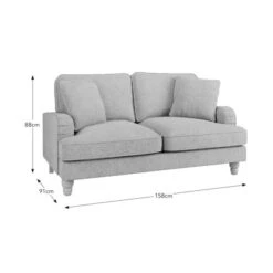 Beatrice Tonal Textured Weave 2 Seater Sofa -ELEND SHOP 30792394 alt09