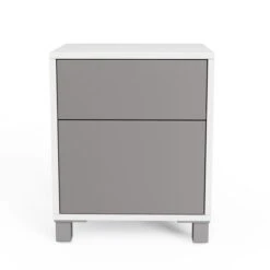 LED Smart Click 1 Door & 1 Door Lamp Table, White & Grey 12 LED Smart Click 1 Door & 1 Door Lamp Table, White & Grey -ELEND SHOP 30792868 alt03