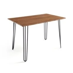 Bella 4 Seater Rectangular Hairpin Leg Dining Table With 2 Benches -ELEND SHOP 30793847 alt04