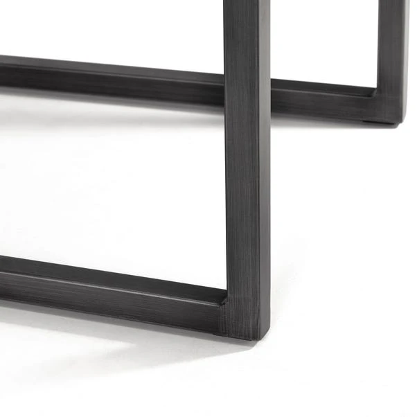 Brooklyn Set Of 2 Dining Chairs, Brown Faux Leather 5 Brooklyn Set Of 2 Dining Chairs, Brown Faux Leather - Image 5