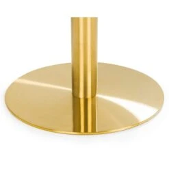 Palermo 4 Seater Round Pedestal Dining Table, White -ELEND SHOP 30794330 alt02