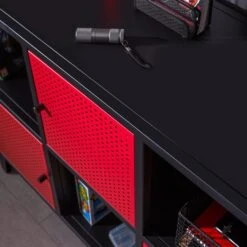 X Rocker MESH TEK Wide Shelf Cabinet With 6 Cube Storage -ELEND SHOP 30795962 alt06