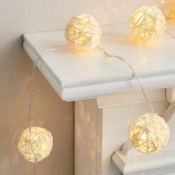 Rattan Ball LED String Lights -ELEND SHOP 30798473 alt02
