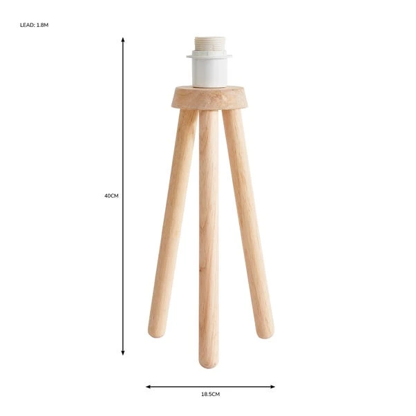 Tripod Paint Your Own Table Lamp Base 6 Tripod Paint Your Own Table Lamp Base - Image 6