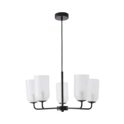 Palazzo Frosted 5 Light Semi Flush Ceiling Light -ELEND SHOP 30798680 alt04