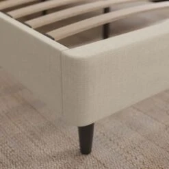 Mason Buttoned Woven Fabric Bed Frame -ELEND SHOP 30799977 alt02