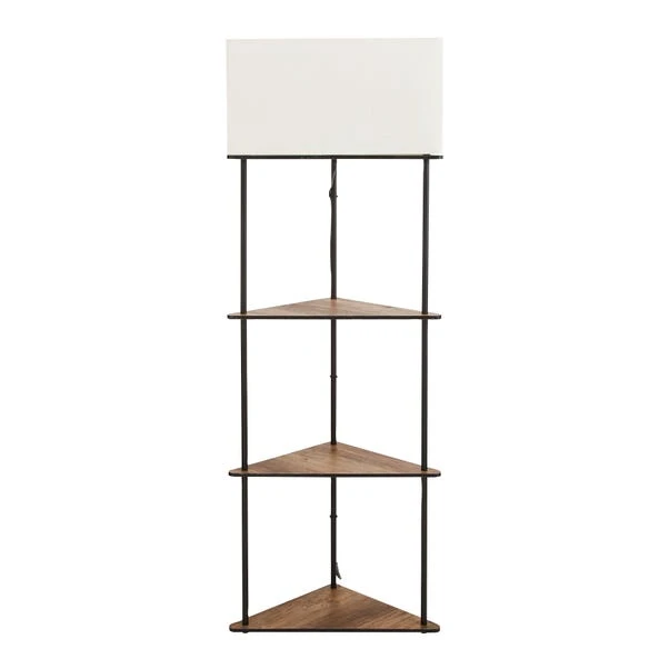 Fulton Corner Shelved Floor Lamp Rustic Pine 5 Fulton Corner Shelved Floor Lamp Rustic Pine - Image 5