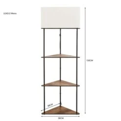 Fulton Corner Shelved Floor Lamp Rustic Pine 11 Fulton Corner Shelved Floor Lamp Rustic Pine -ELEND SHOP 30802424 alt05