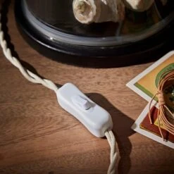 Antique Brass Glass Jar Table Lamp -ELEND SHOP 30803334 alt03