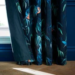 Natural History Museum Kingfisher Pencil Pleat Curtains -ELEND SHOP 30810082 alt06
