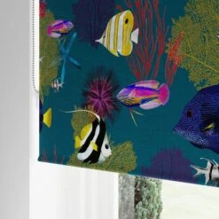 Reef Teal Blackout Roller Blind 35 Reef Teal Blackout Roller Blind -ELEND SHOP 30810303 alt04