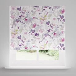 Watercolour Floral Pink Blackout Roller Blind -ELEND SHOP 30810340 alt02
