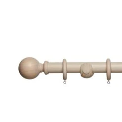 Churchgate Fixed Wooden Curtain Pole With Rings -ELEND SHOP 30813213 alt01