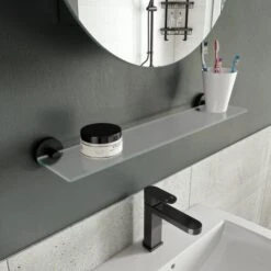 Epsom Flexi-FixTM Matt Black Glass Shelf 9 Epsom Flexi-FixTM Matt Black Glass Shelf -ELEND SHOP 30814810 alt04