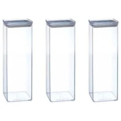 Set Of 3 Air Tight Food Storage Boxes