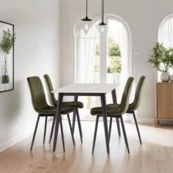 Ivy 4 Seater Dining Table, Sintered Stone