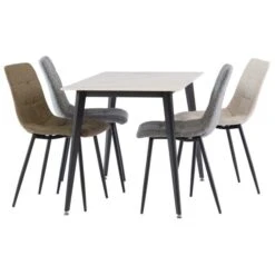 Ivy 4 Seater Dining Table, Sintered Stone -ELEND SHOP 30816935 alt03