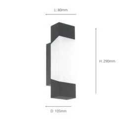 EGLO Gorzano LED Outdoor Wall Light -ELEND SHOP 30817321 alt05