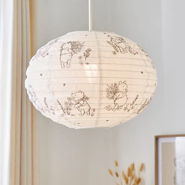 Disney Winnie The Pooh Fabric Ivory Lamp Shade 1 Disney Winnie The Pooh Fabric Ivory Lamp Shade