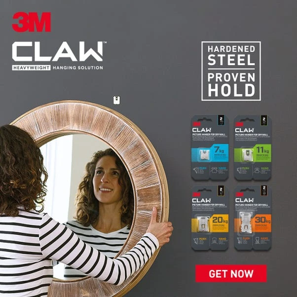 3M CLAW™ Plasterboard Picture And Mirror Hooks, 11 Kg 2 3M CLAW™ Plasterboard Picture And Mirror Hooks, 11 Kg - Image 2