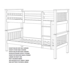 Neptune Bunk Bed Frame -ELEND SHOP 30818953 alt09