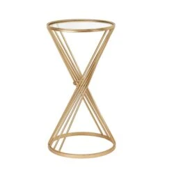 Pacific Liberty Side Table, Iron & Glass -ELEND SHOP 30821671 alt02